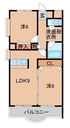 サンメゾン橋本弐番館の物件間取画像